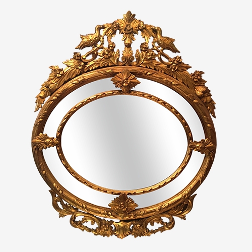miroir belle époque doré