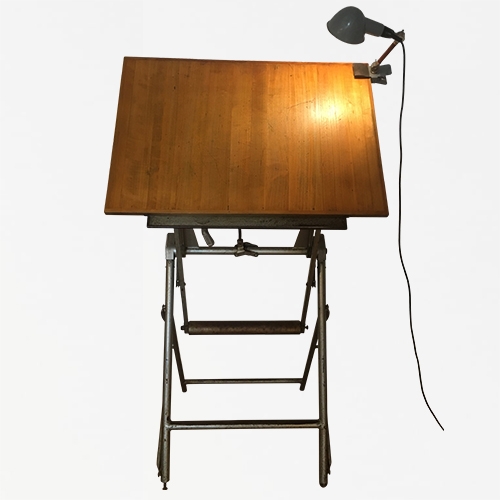 table à dessin, unic, sauterau, paris, pliable, bois, métallique