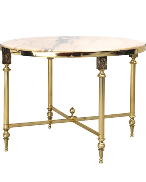table basse néoclassique marbre laiton doré boutique brocante en ligne be vinsign