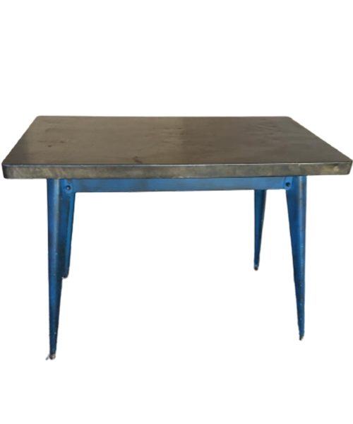 Table Tolix en métal anthracite